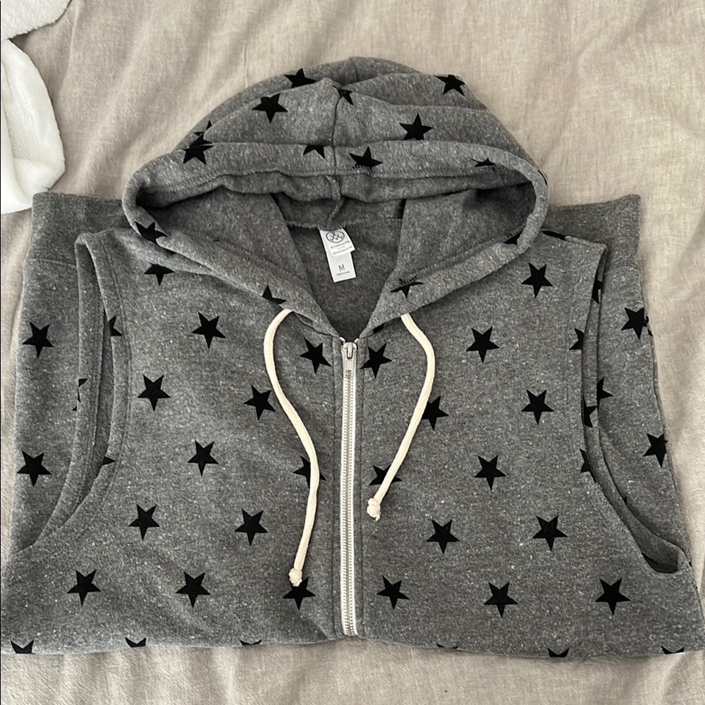 Gray Star Hoodie Vest